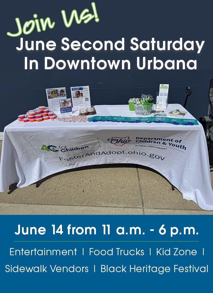 Looking for a great event to attend this weekend? We're sponsoring the June Second Saturday in downtown Urbana.

Join us June 14 from 11 a.m. to 6 p.m. for food trucks, a kid zone, shopping, entertainment and the Black Heritage Festival.

We hope to see you there!