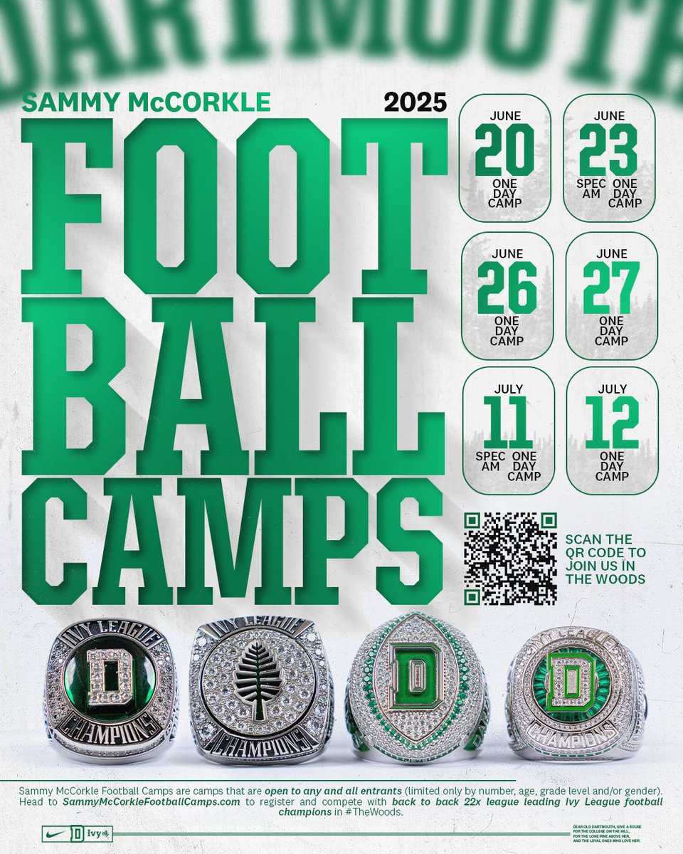 Hudson Anderson (@hudanderson19) on Twitter photo Excited to go compete and get some work in at <a href="/DartmouthFTBL/">Dartmouth Football</a> camp with <a href="/SmithJaxin2028/">Jaxin Smith</a> .
<a href="/Coach_McCorkle/">Sammy McCorkle</a> <a href="/coachirishodea/">Danny O'Dea</a> <a href="/CoachEBrenss/">Erin Brennan</a> <a href="/CoachShaneMonty/">Shane Montgomery</a> <a href="/Coach_BChapman/">Braxton Chapman</a>
#GoBigGreen #TheWoods Excited to go compete and get some work in at <a href="/DartmouthFTBL/">Dartmouth Football</a> camp with <a href="/SmithJaxin2028/">Jaxin Smith</a> .
<a href="/Coach_McCorkle/">Sammy McCorkle</a> <a href="/coachirishodea/">Danny O'Dea</a> <a href="/CoachEBrenss/">Erin Brennan</a> <a href="/CoachShaneMonty/">Shane Montgomery</a> <a href="/Coach_BChapman/">Braxton Chapman</a>
#GoBigGreen #TheWoods