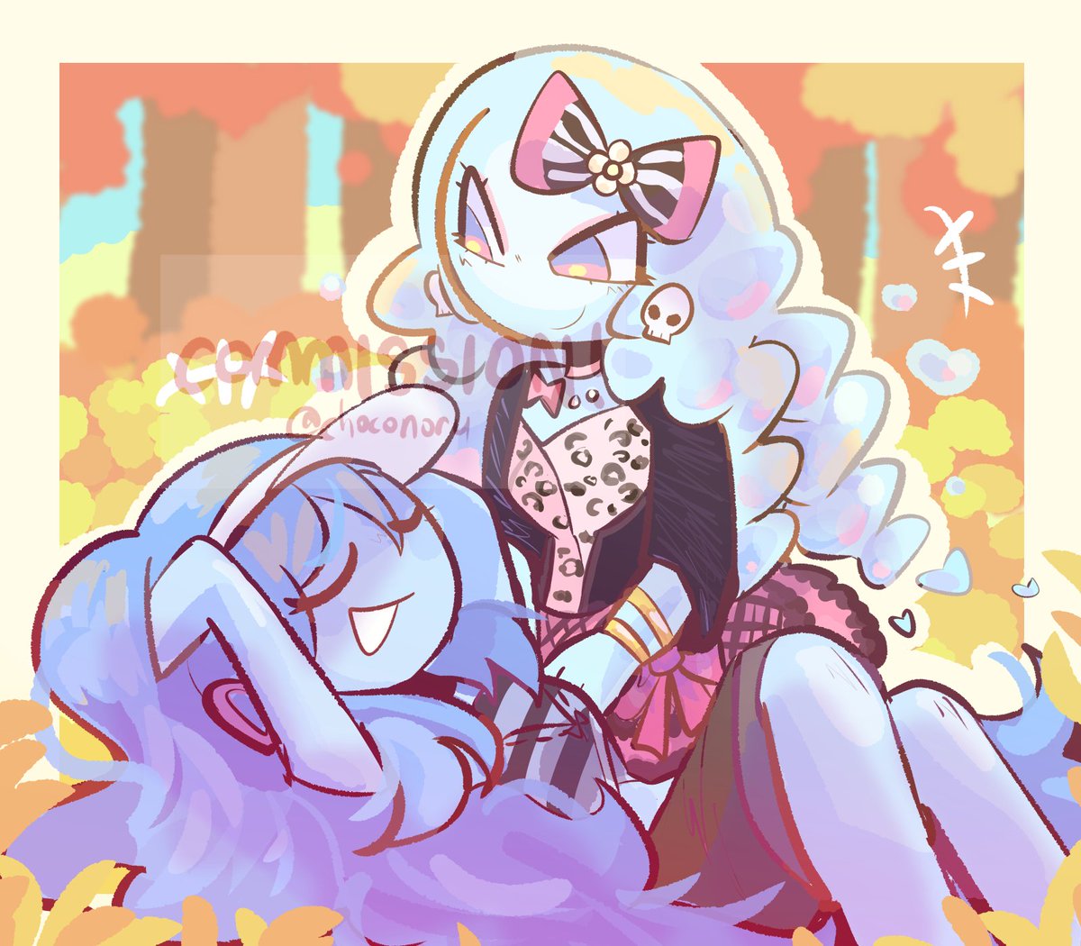 choconoru's tweet photo. #spookbubble woah
Commission for @RIEF0L :] I love the designs WOO
#dandysworld https://t.co/YhRoFZAq1Y
