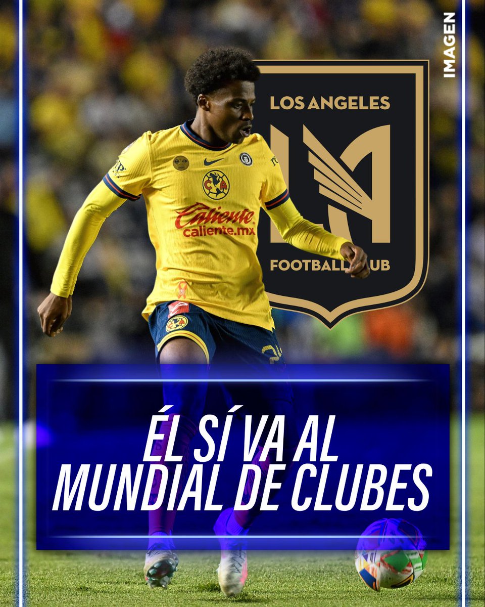 ImagenDportesTV's tweet photo. ¡ÉL SÍ JUGARÁ EL MUNDIAL DE CLUBES! 😬
El América anunció que Javairô Dilrosun ha sido cedido al LAFC, equipo que eliminó a las águilas y los dejó sin boleto para el torneo de este verano.
#Javairo #América #LAFC
#MundialDeClubes https://t.co/1kgbuVU77k