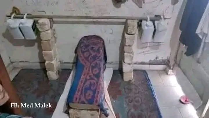 هذا لا ولي صالح لا شي هذا واحد مداير صاله كمال أجسام  و يتمرن فـ الحديد ببيتهم .. 😅🤭