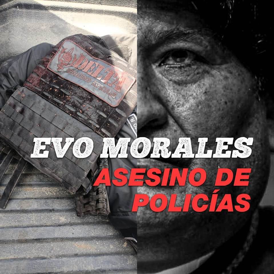 rwingderecha's tweet photo. @evoespueblo Asesinos, vos y tu gente merecen pordirse en el infierno ASESINOS, tenes las manos bañadas con sangre, no hay lastima en la muerte de esos salvajes asesinos. https://t.co/IMpxDNRqqj