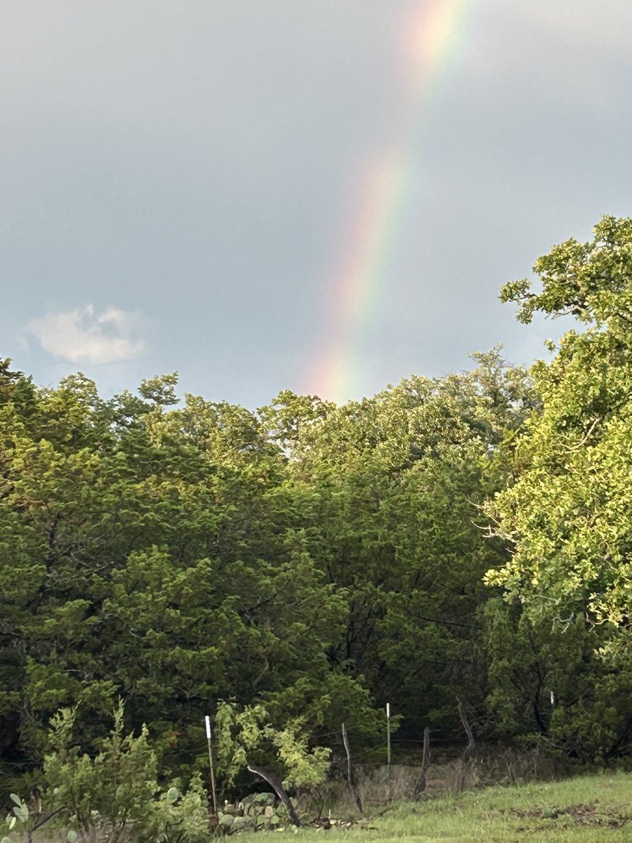Rainbow at the ranch! How rich we are!