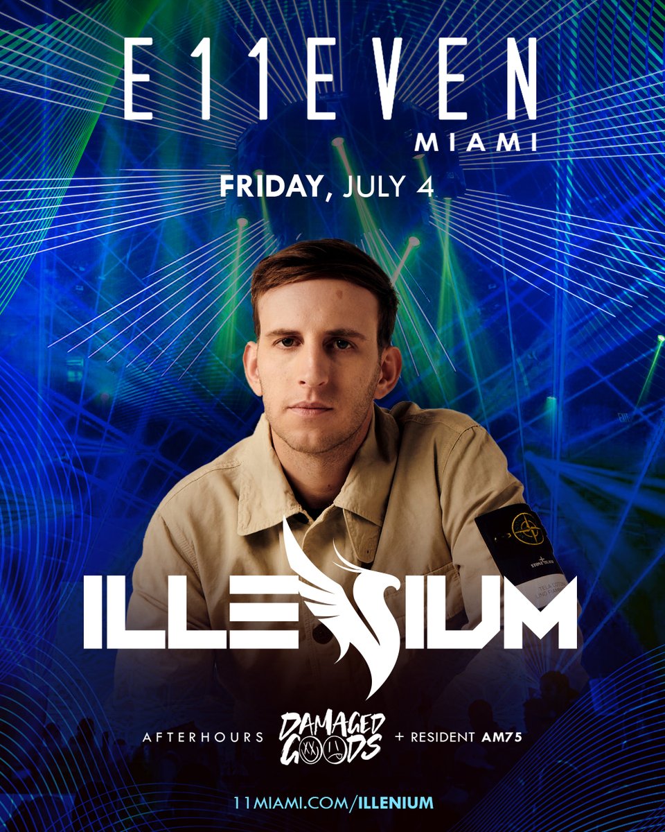 America’s birthday just got a headline upgrade 🫡

@Illenium plays E11EVEN this Fourth of July 🎇 

Let 'em know where you’ll be 🔥  11miami.com/illenium