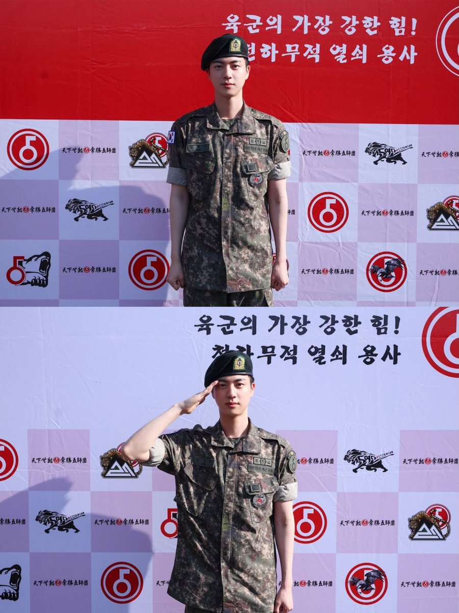 Jin one year ago, has been discharged from military, who served very well.

HAPPY JOURNEY WITH JIN
#1YearReunitedWithTheAstronaut