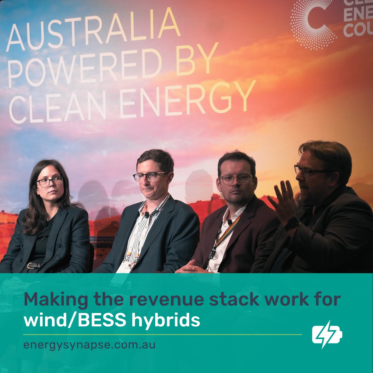 You have probably seen the buzz around solar and #battery hybrids. But what about wind/battery hybrids?

Our modelling at <a href="/EnergySynapse/">Energy Synapse</a> has shown that adding BESS to a wind farm can bring significant benefits. 🧵