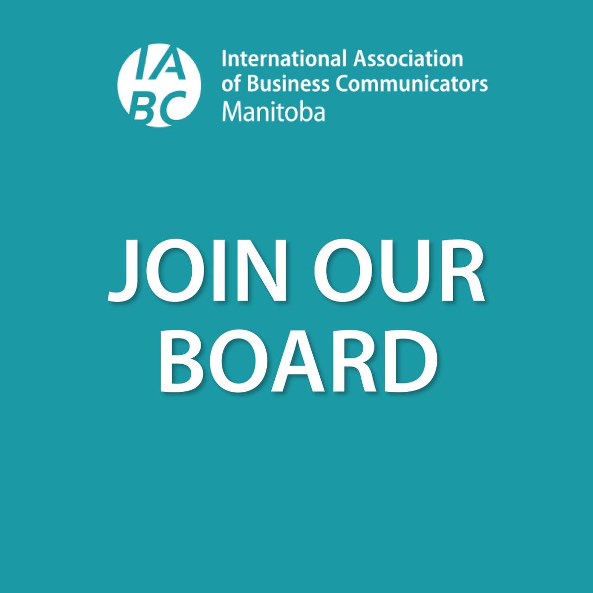 We're seeking to fill roles within our executive board for a Vice-President &amp; a President. 

Should this be of interest to you, write to us as to why you choose the role along with your resume at iabc.manitoba@gmail.com

More details about these positions will be available!