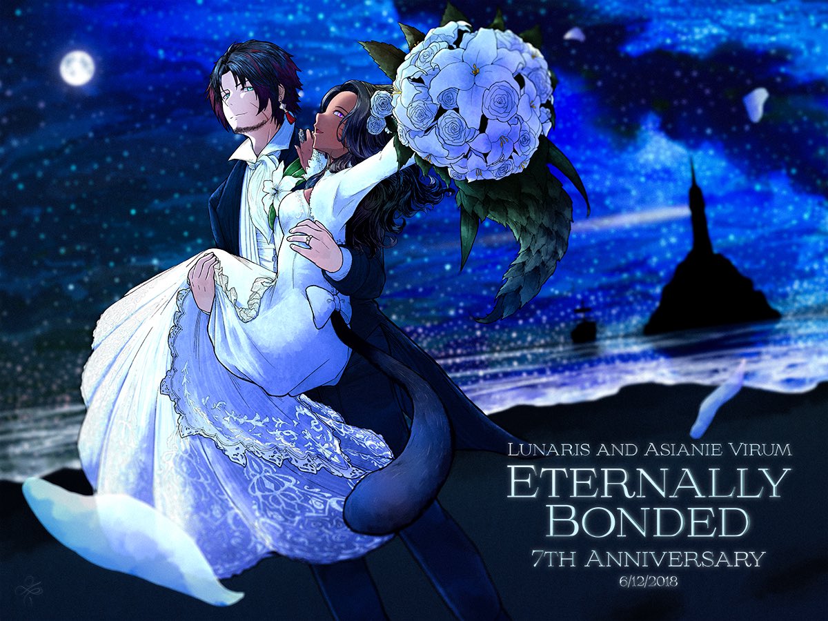 AureliaHaliora's tweet image. #FFXIVART
💍 Seven years strong—this commission was created in tribute to the lovely couple!