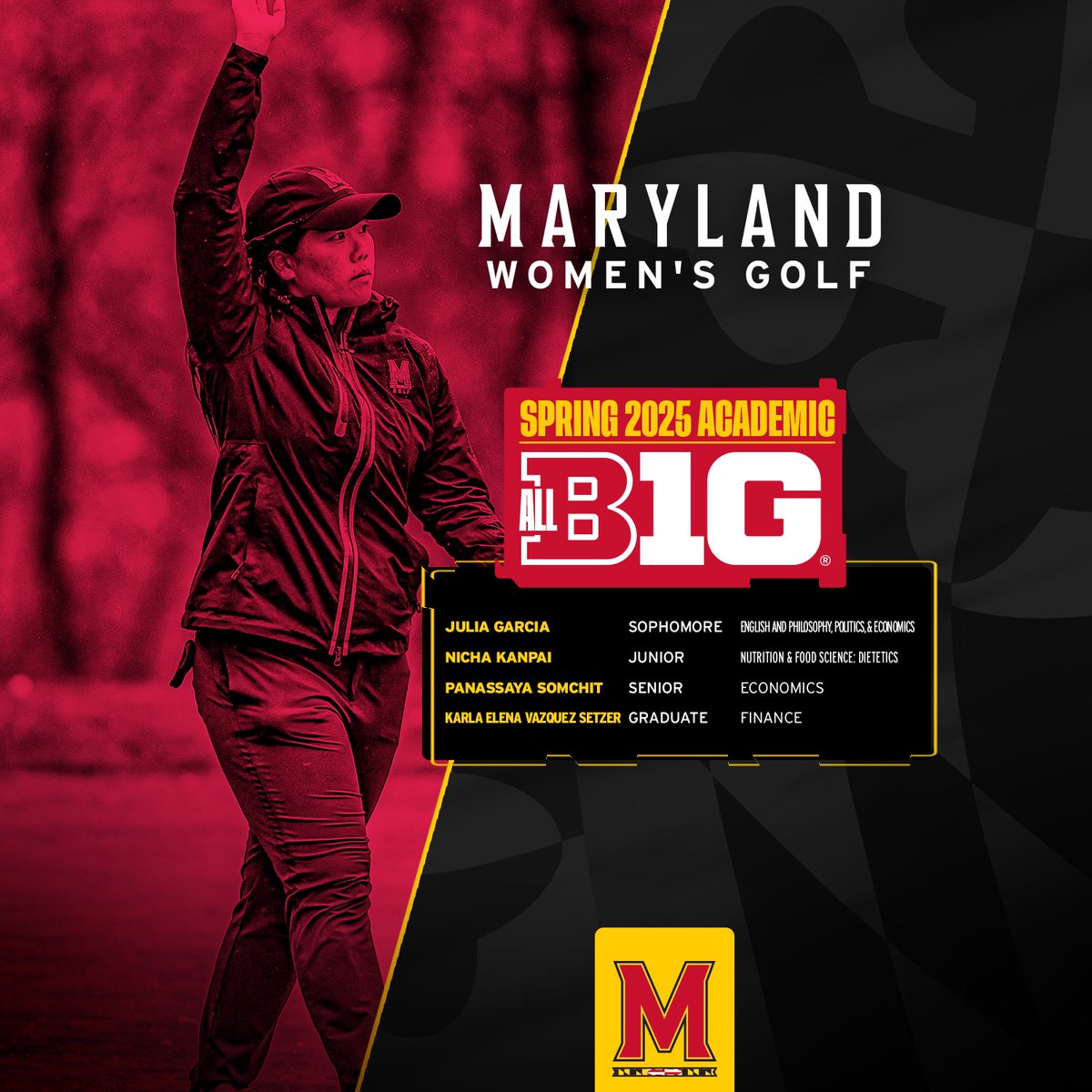 So proud of our Terps that earned Academic All-Big Ten honors! 🐢👏