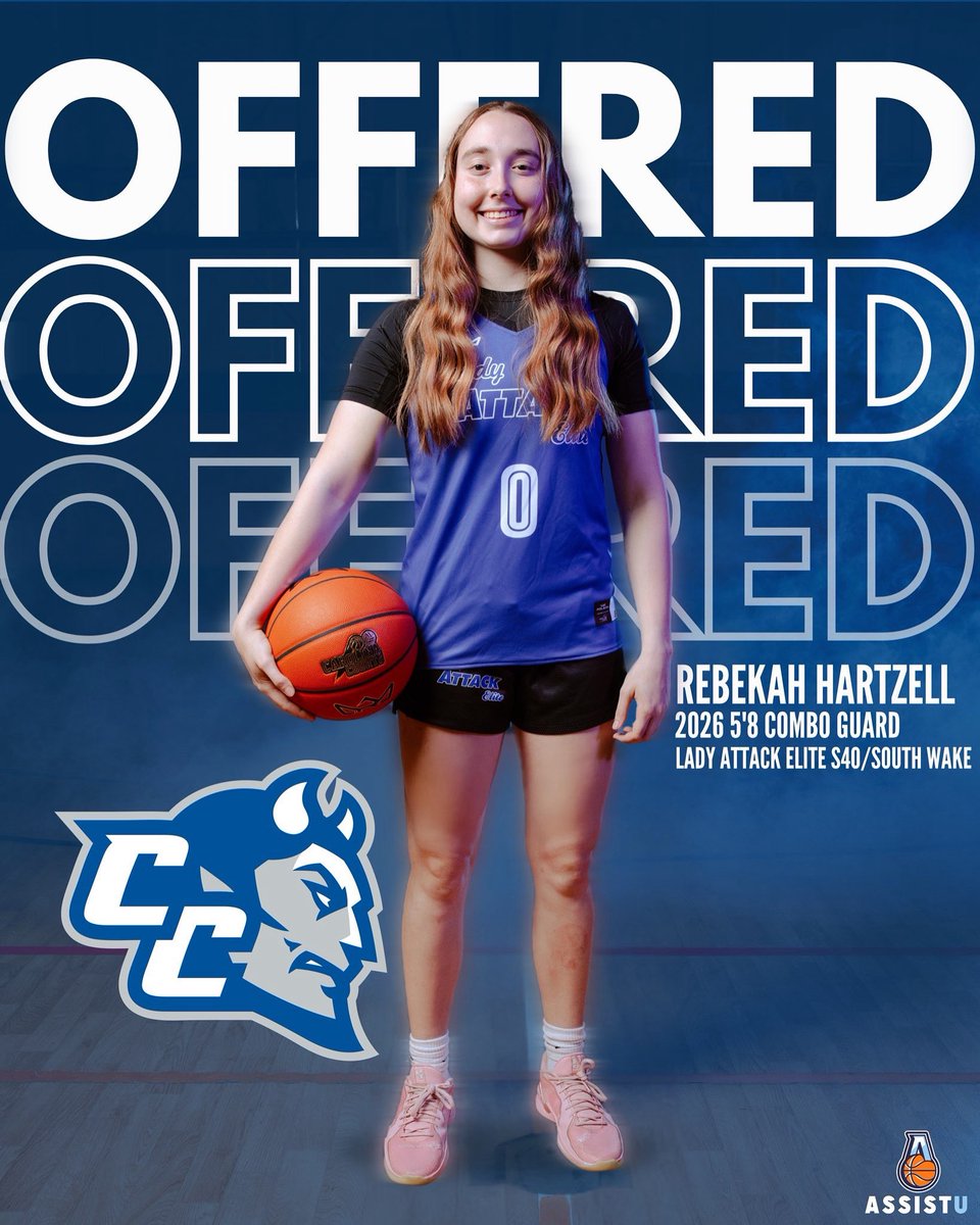 Rebekah Hartzell (@bekah_hartzell) on Twitter photo After a great conversation, I'm so thankful to receive a D1 offer from Central Connecticut State University! 💙🤍
<a href="/Assist_U_/">AssistU Recruiting</a> <a href="/LAE2026/">Lady Attack Elite National 17U - 2026</a> <a href="/SouthWakeSabres/">South Wake Sabres</a> <a href="/PGH_NC/">Prep Girls Hoops North Carolina</a> After a great conversation, I'm so thankful to receive a D1 offer from Central Connecticut State University! 💙🤍
<a href="/Assist_U_/">AssistU Recruiting</a> <a href="/LAE2026/">Lady Attack Elite National 17U - 2026</a> <a href="/SouthWakeSabres/">South Wake Sabres</a> <a href="/PGH_NC/">Prep Girls Hoops North Carolina</a>