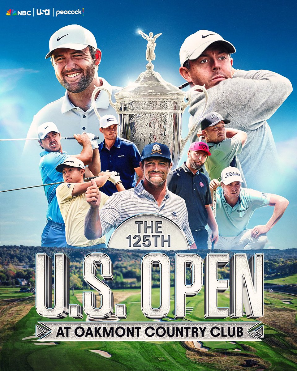 The game's shining stars take on the greatest test in golf. 🏆🇺🇸

The 125th U.S. Open at Oakmont is HERE.