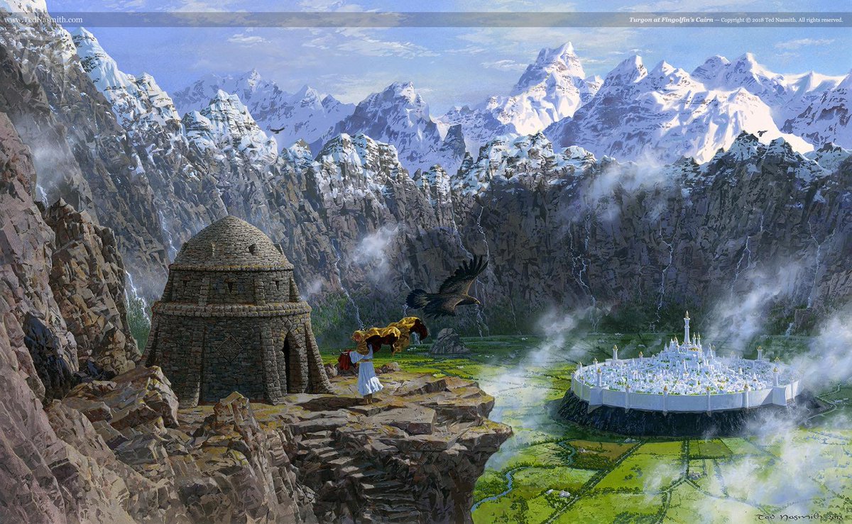 Turgon at Fingolfin’s Cairn 
🎨 Ted Nasmith