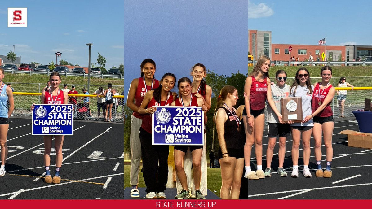 🏆STATE RUNNERS UP 🏆 

Huge congrats to Girls Track Team for an outstanding performance! 🎽🔥 They brought home some State finishes in multiple events as well!

#ScarboroughTrack