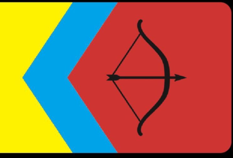 Qué les parece la bandera que postulamos para el estado Guayana Esequiba? #11Jun 

El arco y flecha wapishana apuntando al Este (Guyana) por nuestros indígenas en la rebelión del Rupununi (1969) #MiMapa