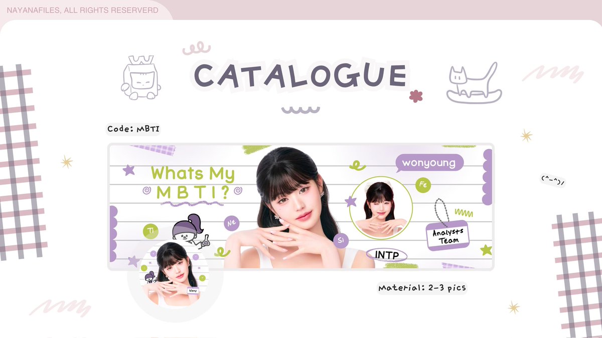 nayanafiles's tweet image. Help rt please? Thank u &amp;lt;3

Haiii kenalan yuk sama anak baru aku namanya "MBTI". Sesuai namanya, ini layout based on MBTI gitu ceritanya. Mohon bantuannya untuk mengospek ya, kalau ada kesamaan dengan punya ba lain, kasih tau aku. Anw cek ALT yuk #zonauang