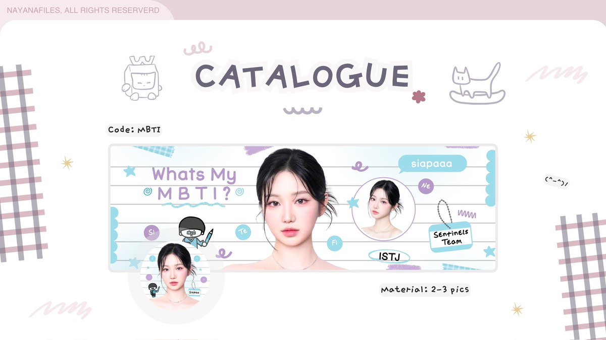 nayanafiles's tweet image. Help rt please? Thank u &amp;lt;3

Haiii kenalan yuk sama anak baru aku namanya "MBTI". Sesuai namanya, ini layout based on MBTI gitu ceritanya. Mohon bantuannya untuk mengospek ya, kalau ada kesamaan dengan punya ba lain, kasih tau aku. Anw cek ALT yuk #zonauang