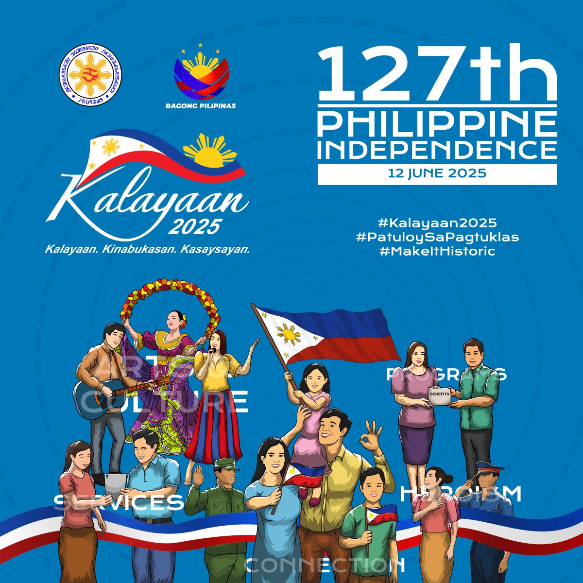 Happy Independence Day! 

We thank everyone who participated in various events throughout the country and around the world to celebrate our progress since the birth of our nation.

Mabuhay!

#Kalayaan2025
#PatuloySaPagtuklas
#MakeItHistoric