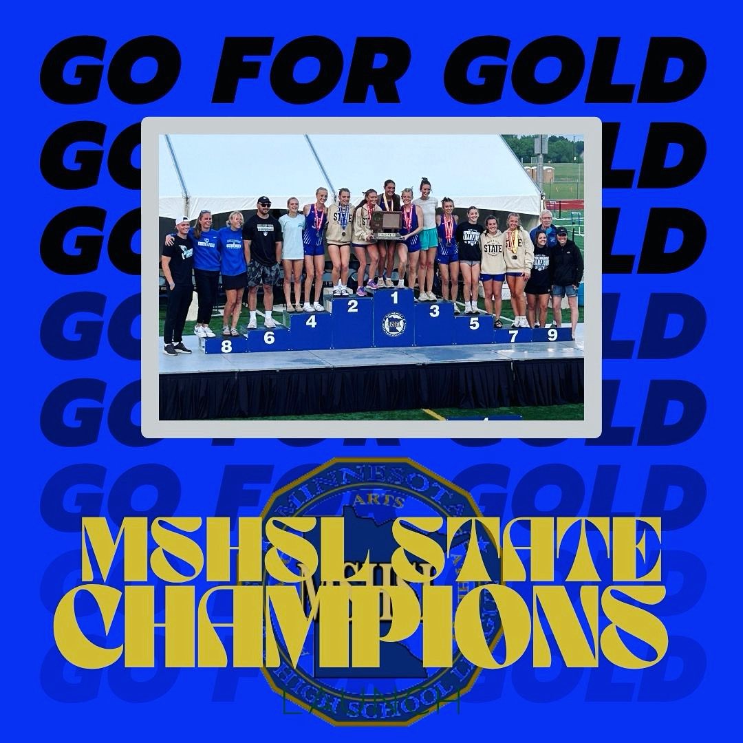 MSHSL STATE TRACK &amp; FIELD CHAMPIONS!!!! 

JWP Girls Track &amp; Field Team earned 1st place by a score of 41 points, 8 points ahead of second place!!!

Westphal: 800m CHAMPION 
Girls 4x100: 2nd 
Boys 4x100: 8th 
Girls 4x200: 4th 
Girls 4x400: 2nd 
Girls 4x800: 22nd