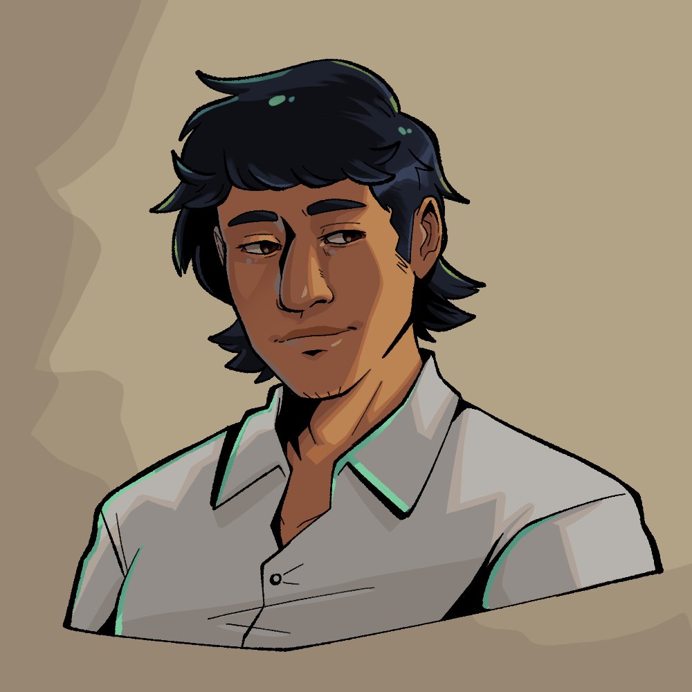 Here's some draws I did copying the Hades art style with some friend ocs and my own oc :]