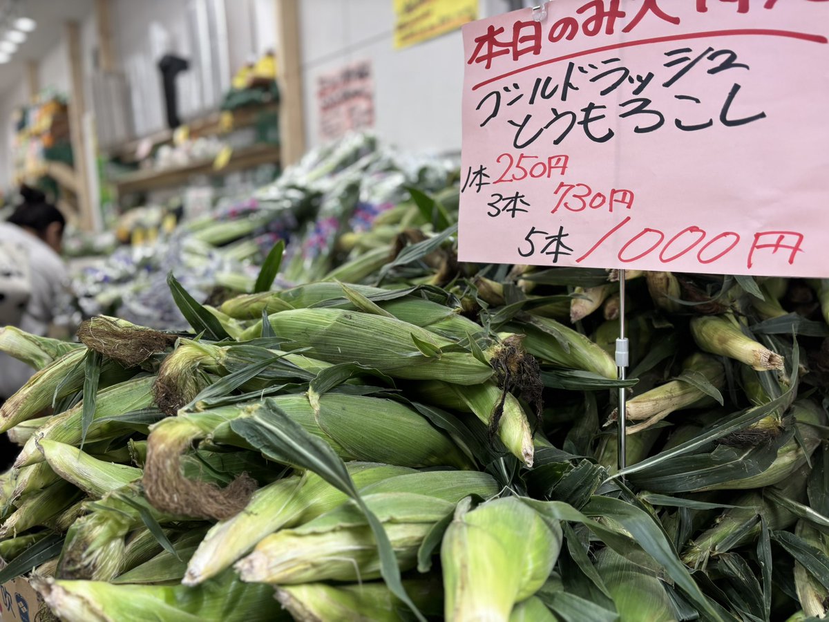 今日はマンゴーオススメですよ🥭😁
野菜はとうもろこし枝豆が、おすすめ！！
夏野菜になってきたおーーー👍🏻👍🏻
#スターフルーツ麻布十番#野菜#果物#お米#太陽のタマゴ#宮崎マンゴー#枝豆#とうもろこし