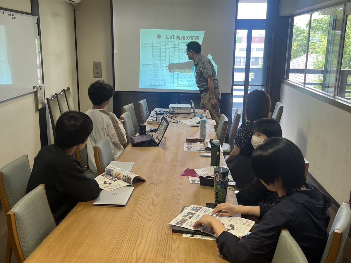 林先生の自主ゼミがありました
「木質材料」