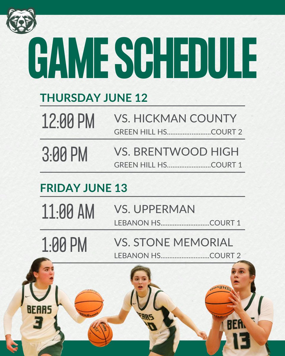 Nikki Baird (@nikkibaird10) on Twitter photo come see the brand new bears at BCAT Thursday & Friday! 💚🐻  <a href="/HHAthletics/">Harpeth Hall Athletics</a> come see the brand new bears at BCAT Thursday & Friday! 💚🐻  <a href="/HHAthletics/">Harpeth Hall Athletics</a>