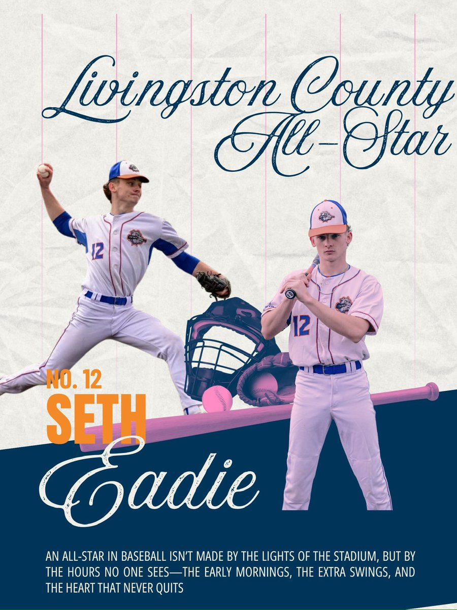 Congratulations to <a href="/EadieSeth94642/">Seth Eadie</a> for being named LCAA division I all-star. Way to go Seth. 💙🧡