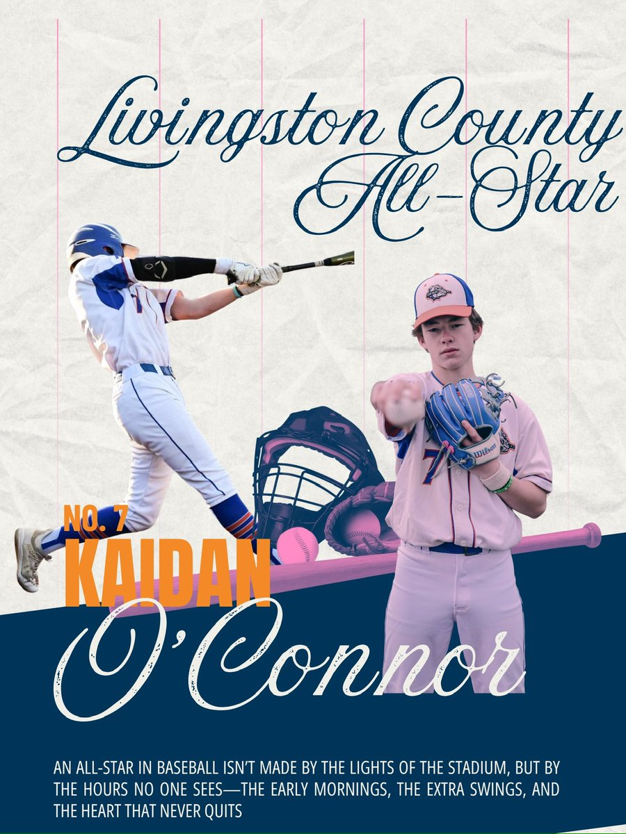 Livonia Baseball (@dawgsbaseball13) on Twitter photo Congratulations to <a href="/KaidanOConnor7/">Kaidan O’Connor</a> for being named LCAA division I all-star. Way to go Kaidan. 💙🧡 Congratulations to <a href="/KaidanOConnor7/">Kaidan O’Connor</a> for being named LCAA division I all-star. Way to go Kaidan. 💙🧡