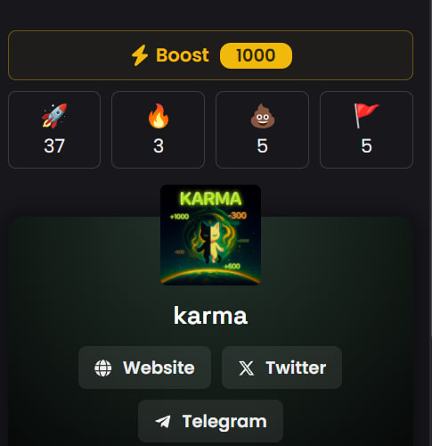 Layer_Zeroed's tweet photo. let's go and smash rockets to boost $karma 🚀

https://t.co/TCZzt84J37 https://t.co/Vx81ZbZUcM