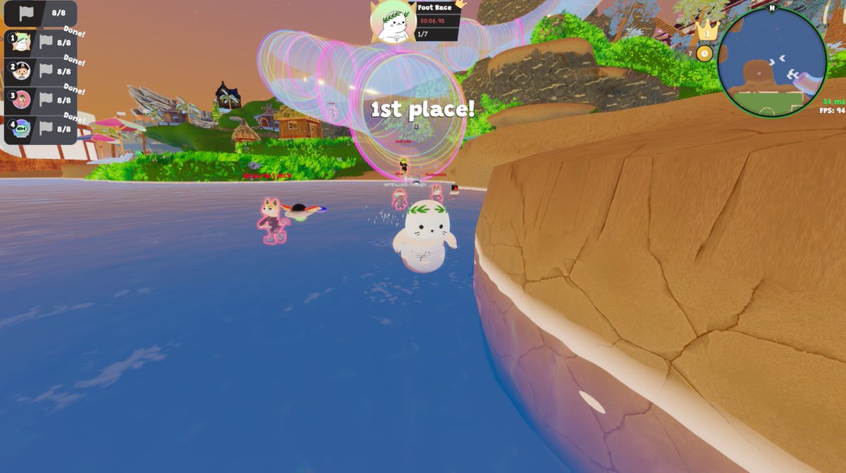 Zooming down this slide on <a href="/NFTOtter/">OTTΞR🦦</a>'s island in <a href="/Nifty_Island/">Nifty Island 🏝</a> for a w