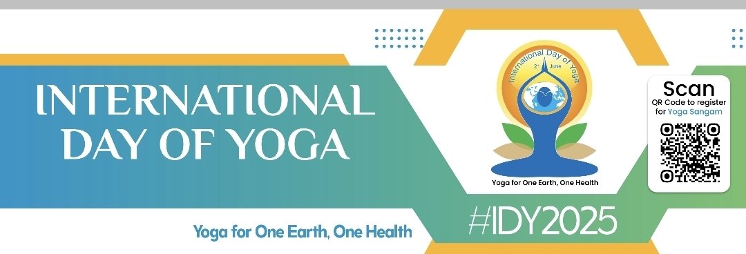 Web Banner for Accessing International Yoga day