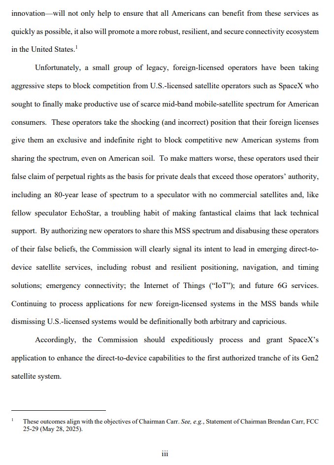.<a href="/SpaceX/">SpaceX</a> files again to access @globalstar's spectrum, along with the 1.5/1.6 GHz band as well. Application here: tinyurl.com/23rp9k9z.