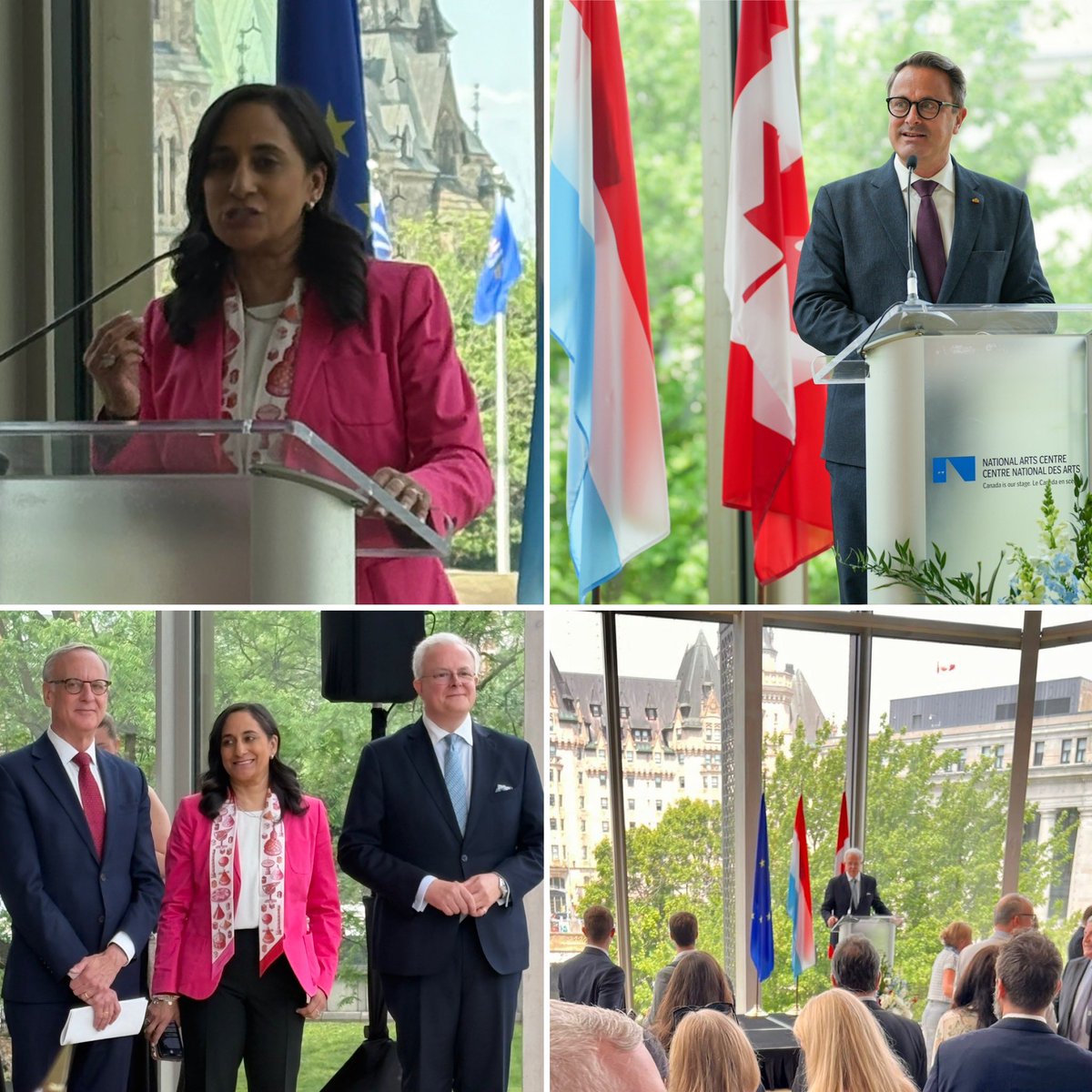 Celebrating the Opening of the #Luxembourg Embassy and Official Birthday of H.R.H. the Grand Duke in the presence of DeputyPM <a href="/Xavier_Bettel/">Xavier Bettel</a> , the Hon. Foreign Minister of #Canada <a href="/AnitaAnandMP/">Anita Anand</a> and the Hon. Parlamentary Secretary for Foreign Affairs <a href="/Rob_Oliphant/">Rob Oliphant</a>  🇱🇺🇨🇦<a href="/LUinOttawa/">LUinOttawa</a>