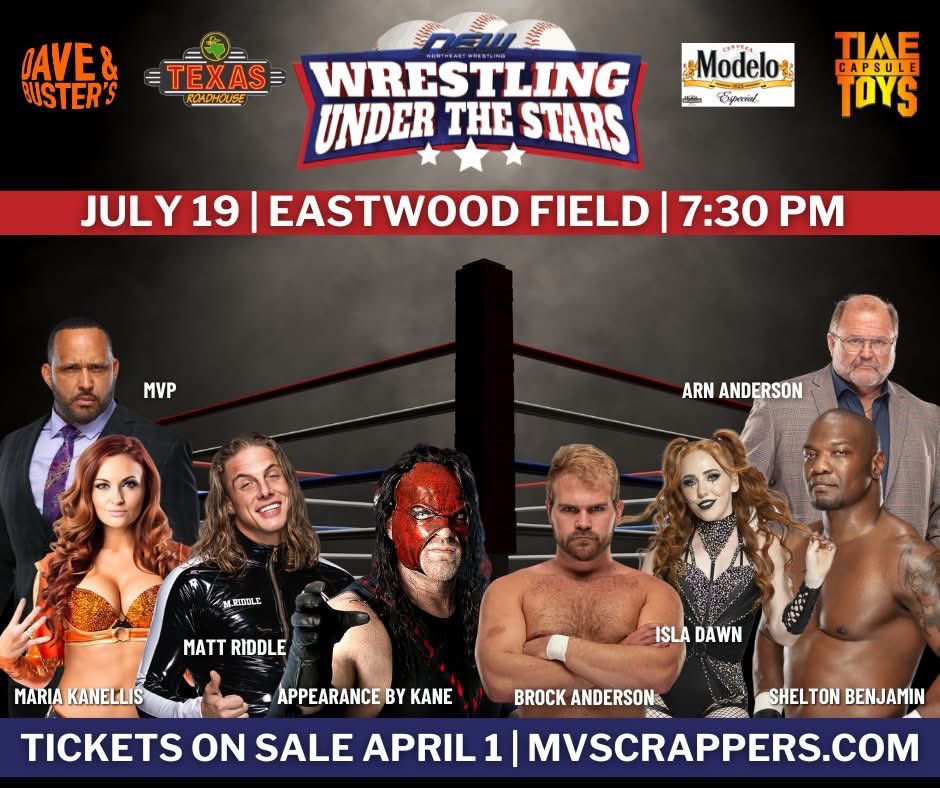 WWE Icon Maria Kanellis will be touring with ATD Promotions on July 18th and 19th! 

• Fri, July 18th from 6-8pm at D and E Collectibles in Pittsburgh, PA

• Sat, July 19th from 12-2pm at ActionToyMan in Erie, PA

• Sat, July 19th beginning at 4pm at NEW’s Wrestling Under the