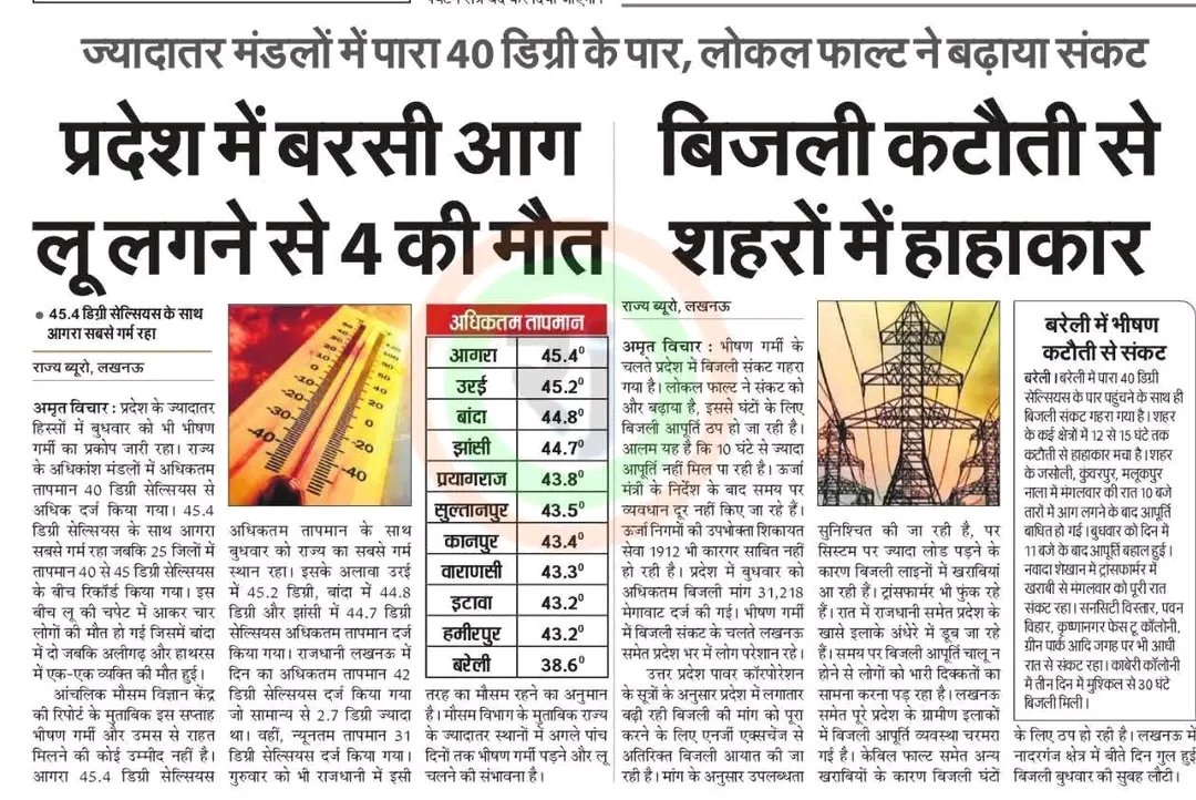 VineetY685's tweet photo. #ग्रीष्म_अवकाश_30जून_तक भीषण गर्मी व हीट वेब के चलते छात्र हित में ग्रीष्मकालीन अवकाश 30 जून तक बढ़ाया जाना चाहिए 
#ग्रीष्म_अवकाश_30जून_तक 
@DrDCSHARMAUPPSS
@UPGovt 
@bstvlive 
@aajtak 
@Aamitabh2 
@thisissanjubjp @brajeshpathakup आदरणीय kindly look into it https://t.co/57FvdiVOCs