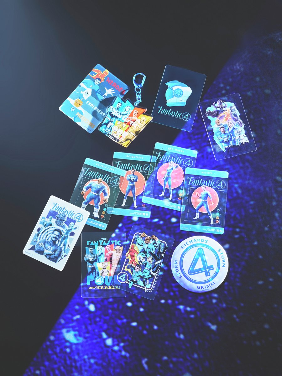 7/25（金）劇場公開🌎
『#ファンタスティック４：
　ファースト・ステップ』

大阪コミコンで先行販売されたグッズが
6/16（月）から一般販売開始🚀

✅デフォルメTシャツ
✅クリアカードコレクション
などがラインナップ！

お楽しみに💫

#マーベル