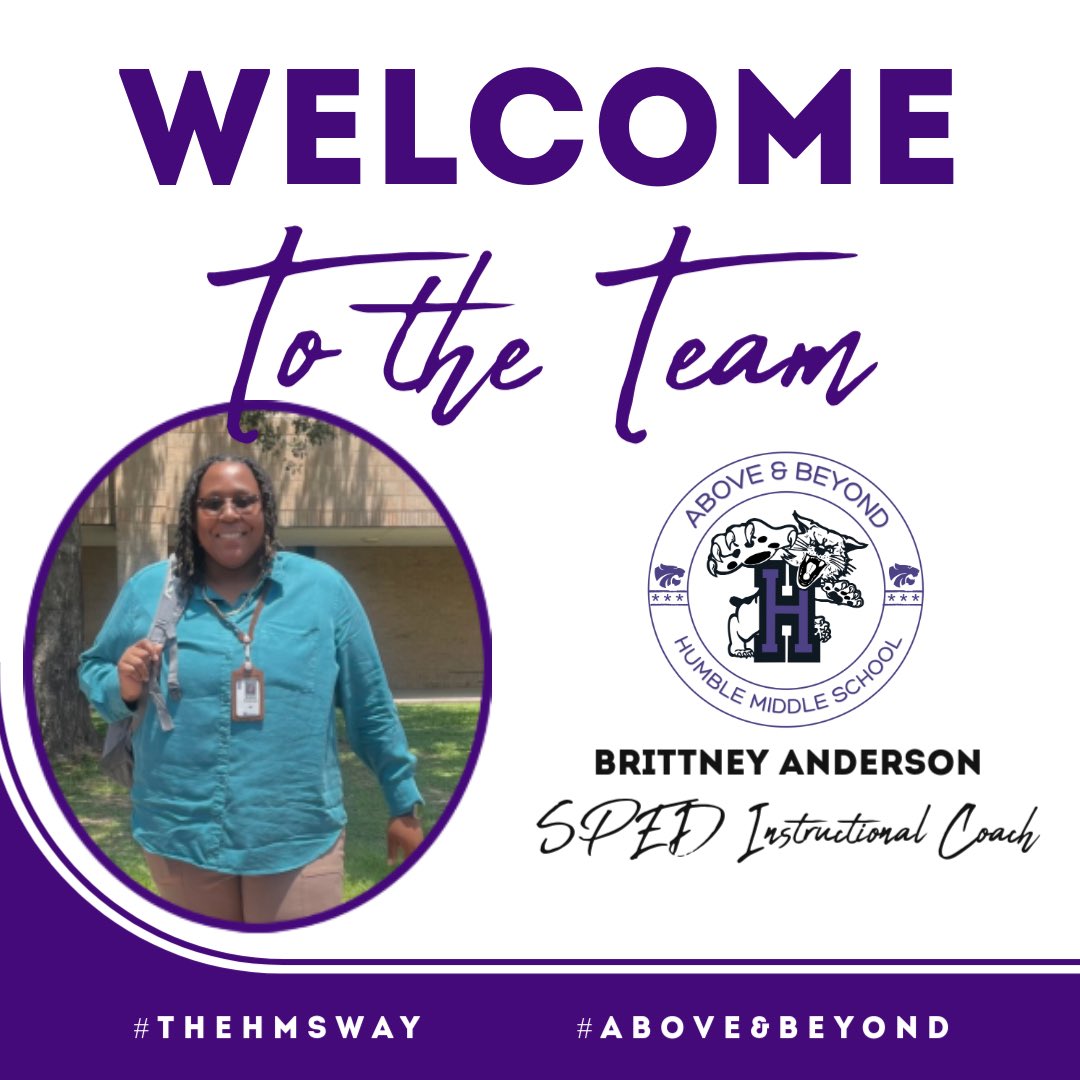 HumbleISD_HMS's tweet image. We are excited to Welcome another WILDCAT into the family! #AboveAndBeyond