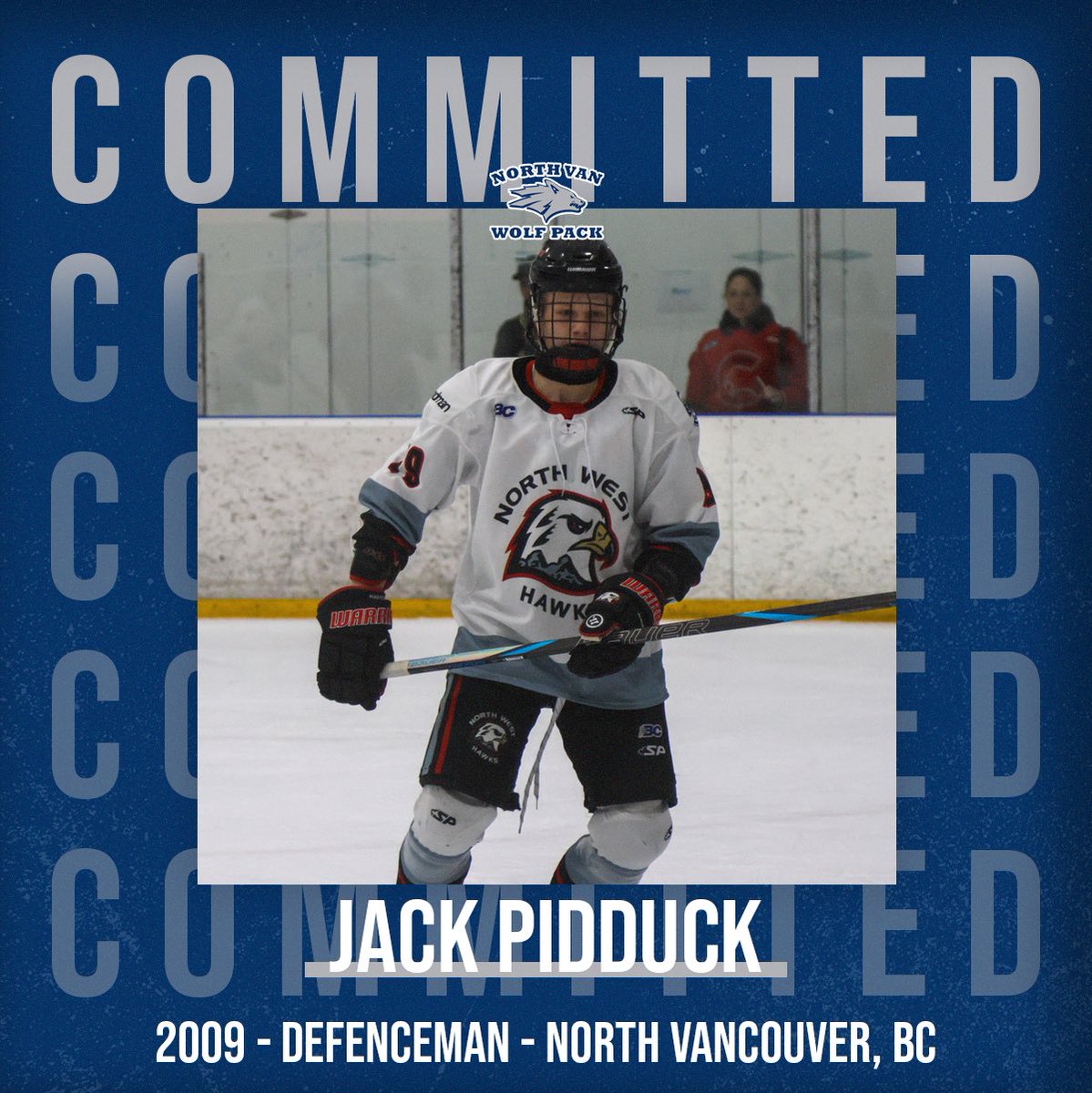 Commitment Alert! 

North Vancouver Wolf Pack GM Matt Samsom has announced the club has signed 2009 born defenceman

Welcome to the Pack, Jack! 

#PackAsOne | #PJHL