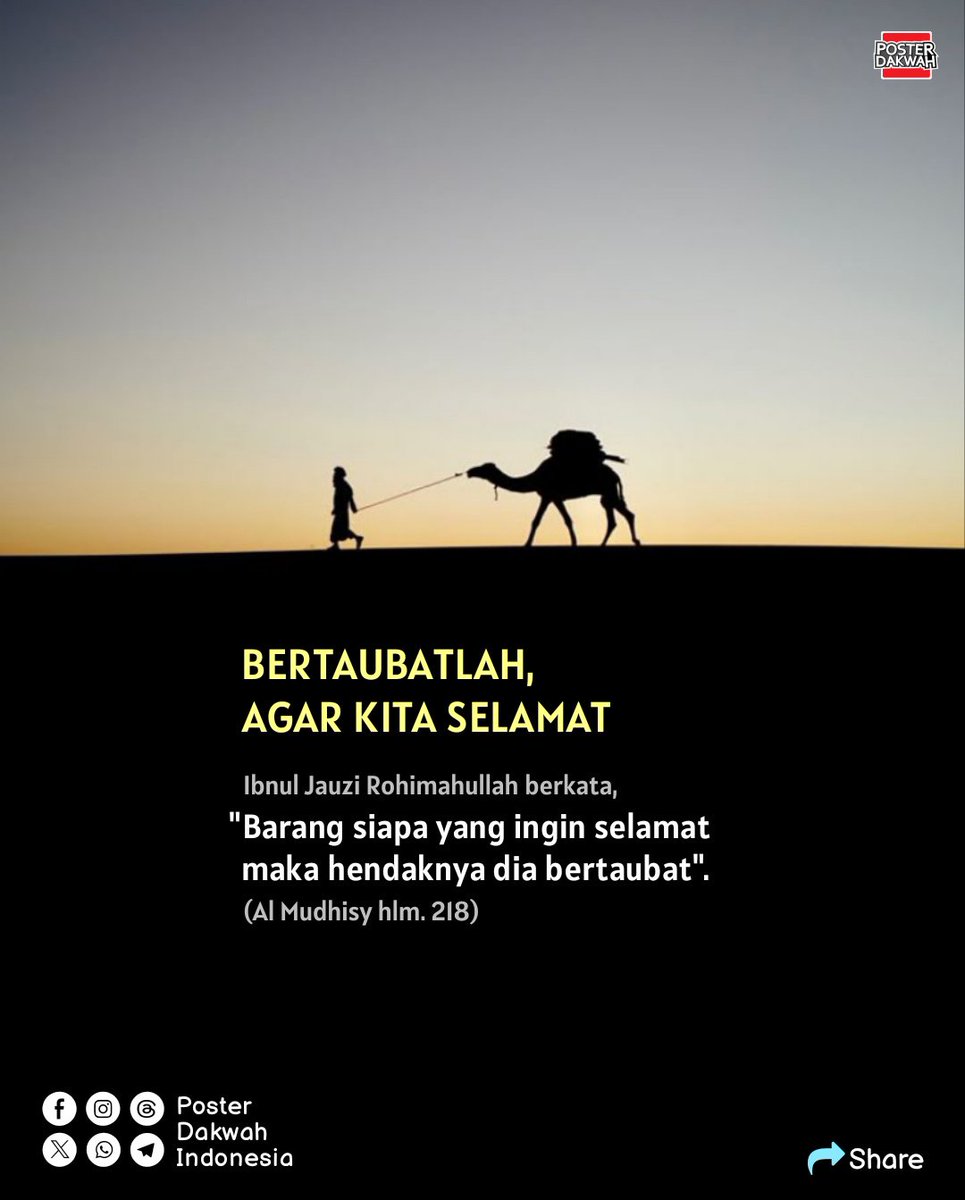 dakwah_poster's tweet photo. BERTAUBATLAH,
AGAR KITA SELAMAT
#agarselamat
#bertaubat
#jalankeselamatan https://t.co/bXomcMYGwE