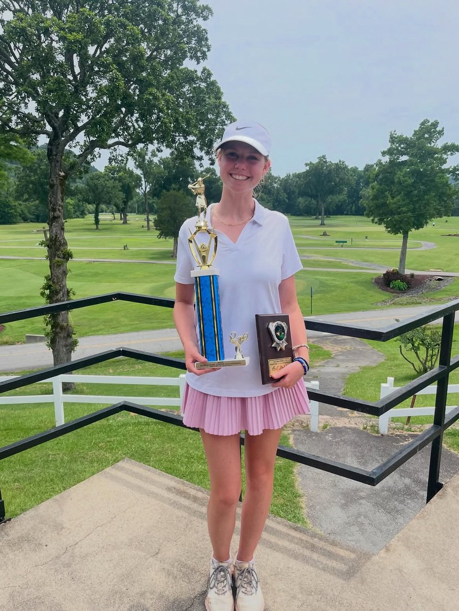Avery Allen shoots 77, 78 and takes 2nd place in a playoff at the ASGA Tournament at Burns Park. Congrats Avery!! 💙⛳️#itsagreatdaytobeamountie