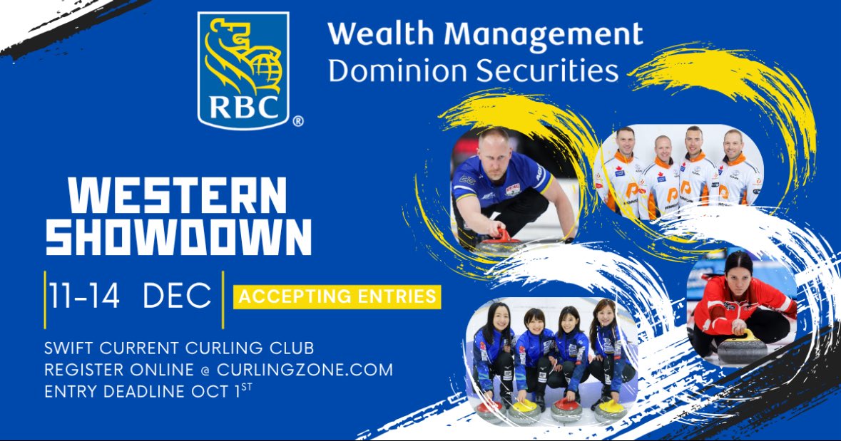 Western Showdown in Swift Current is now accepting entries. Register your team through <a href="/CurlingZone/">CurlingZone</a> #LetsGetRocked
