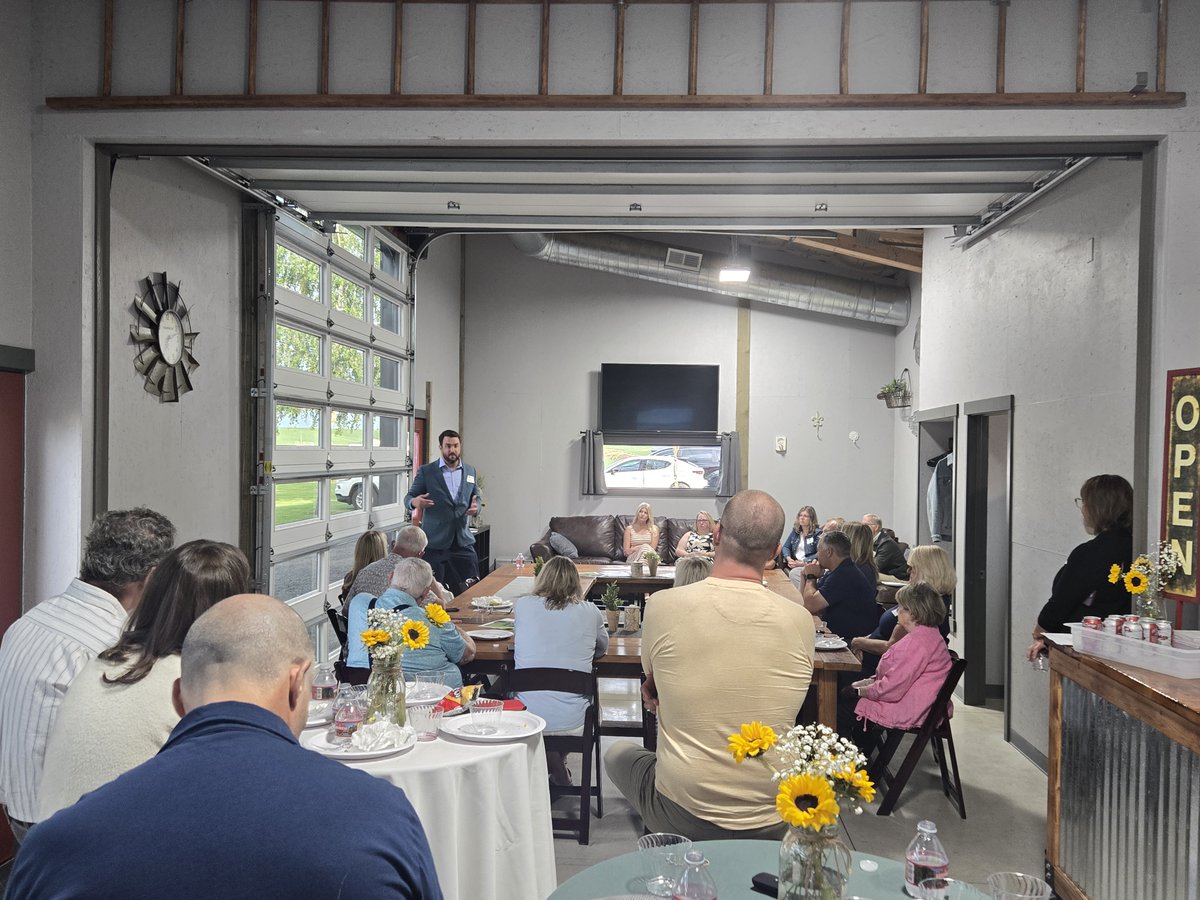 prhCEO's tweet photo. Thank you Red Barn Farms for hosting our CEO Fireside Chat! It was a pleasure to spend the evening providing an update on the hospital and answering questions about the Patient Care Expansion Project and our commitment to increasing access to primary and adult medicine. https://t.co/j8P8yLwj8t