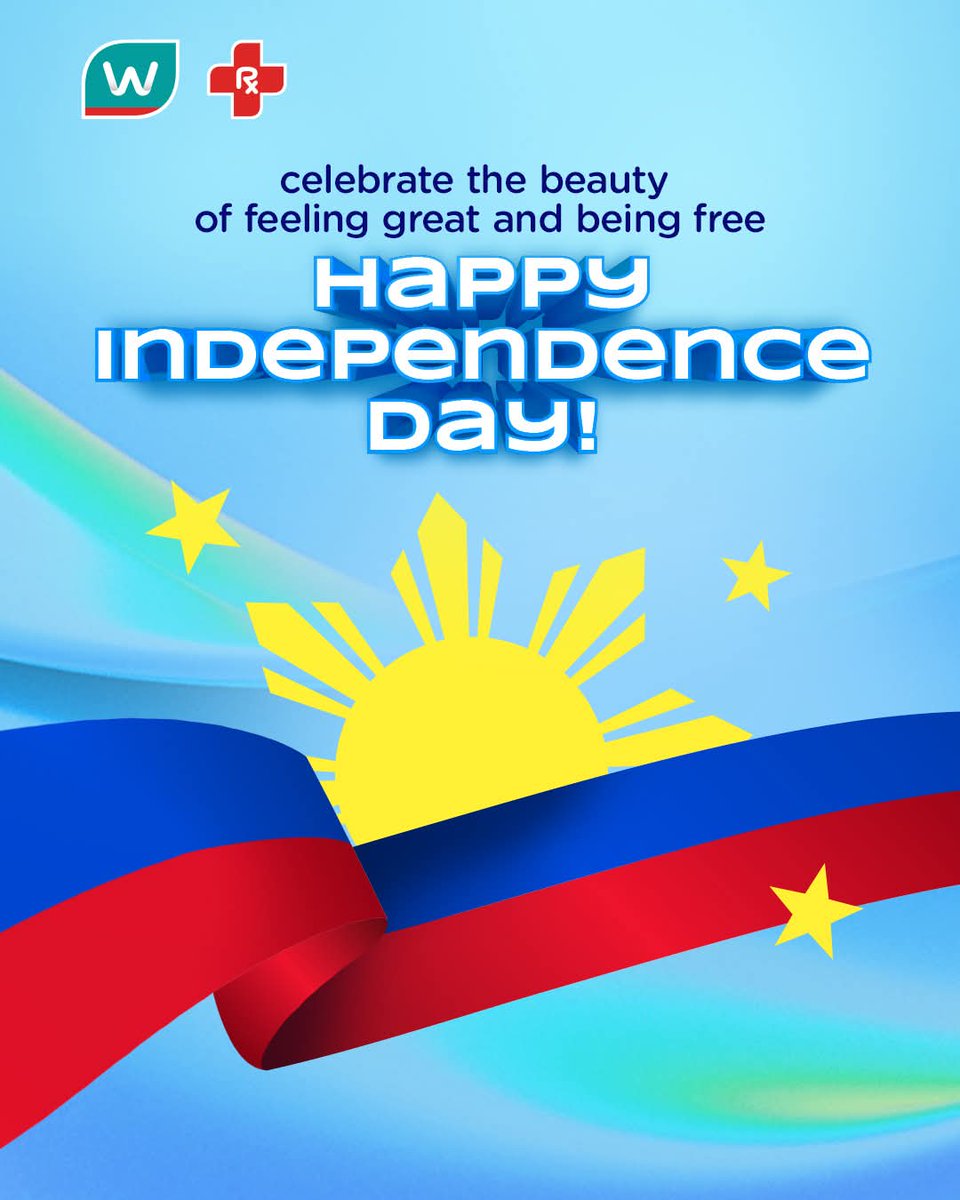WatsonsPH's tweet image. There’s beauty in freedom. 
There’s power in taking control of your wellbeing. 

Maligayang Araw ng Kalayaan! 

#WatsonsPH
