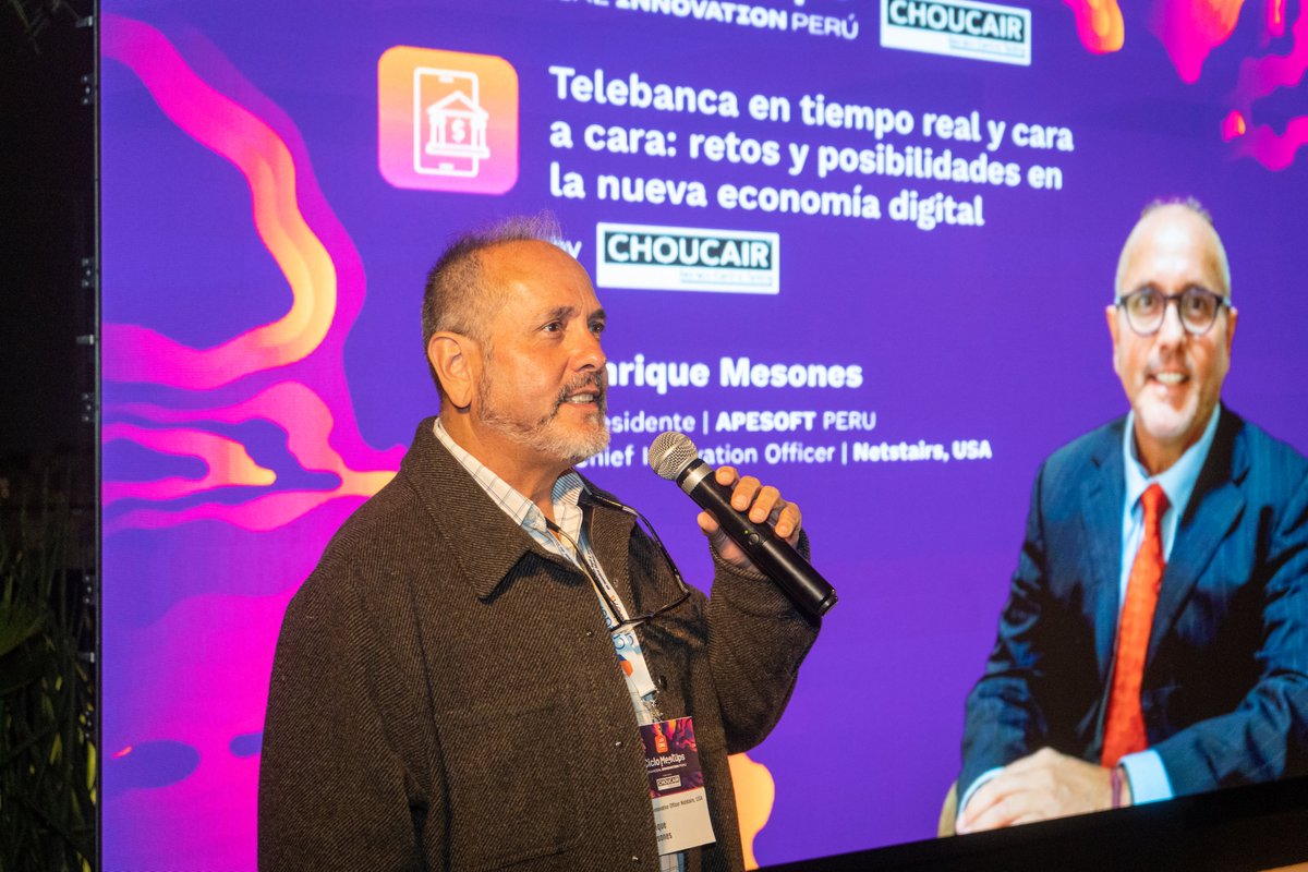 iSmartCon's tweet image. ¡Qué arranque espectacular del Ciclo M͟e͟e͟t͟u͟p͟ ͟F͟i͟n͟a͟n͟c͟i͟a͟l͟ ͟I͟n͟n͟o͟v͟a͟t͟i͟o͟n͟ ͟P͟e͟r͟ú! 🇵🇪✨
La velada comenzó con la ponencia de Choucair Testing S.A., donde Enrique Mesones, Presidente de APESOFT PERU, presentó &quot;𝗧𝗲𝗹𝗲𝗯𝗮𝗻𝗰𝗮 Cara a Cara&quot;