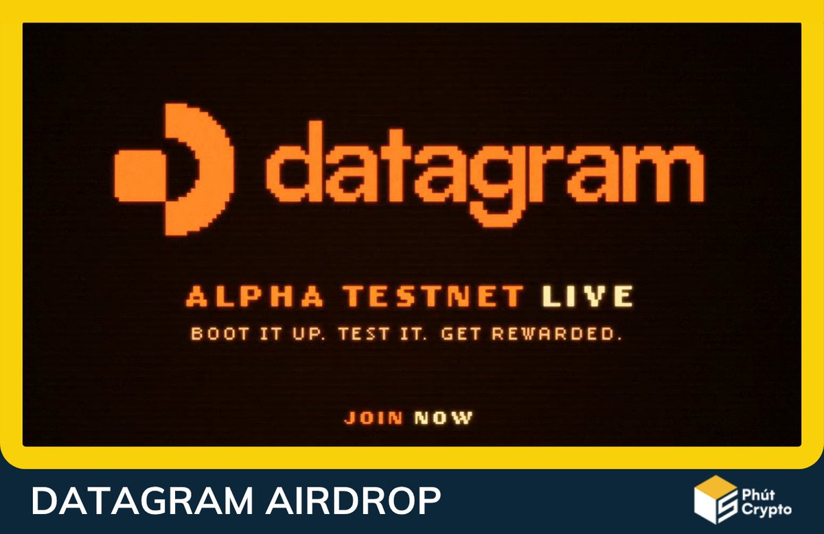 🔥Dành 5 phút săn airdrop Datagram - Dự án Layer 1 dành cho DEPIN #5PC  @DGramNetwork Datagram Network là blockchain Layer 1 dùng AI, tối ưu kết  nối Internet và hạ tầng