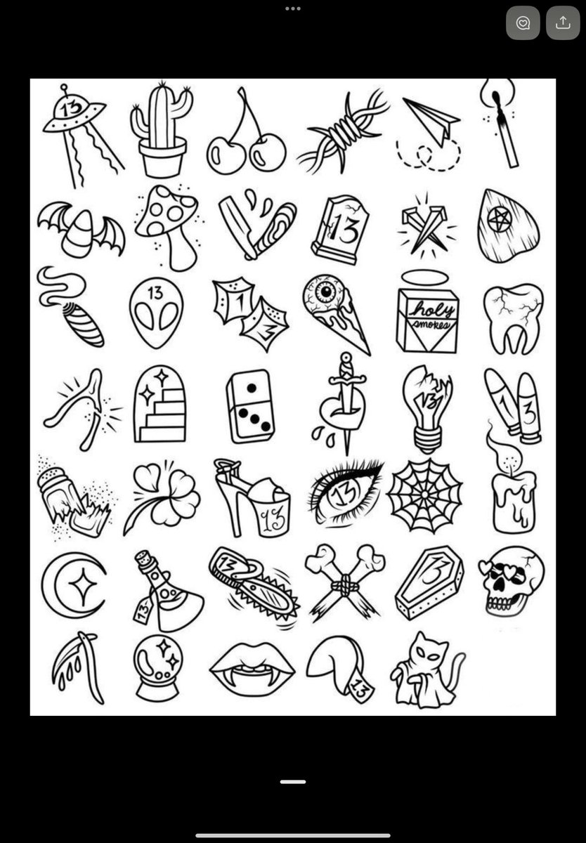 Friday the 13th flash tattoo sale DM for address!! each tattoo $40 ❗️ ❗️