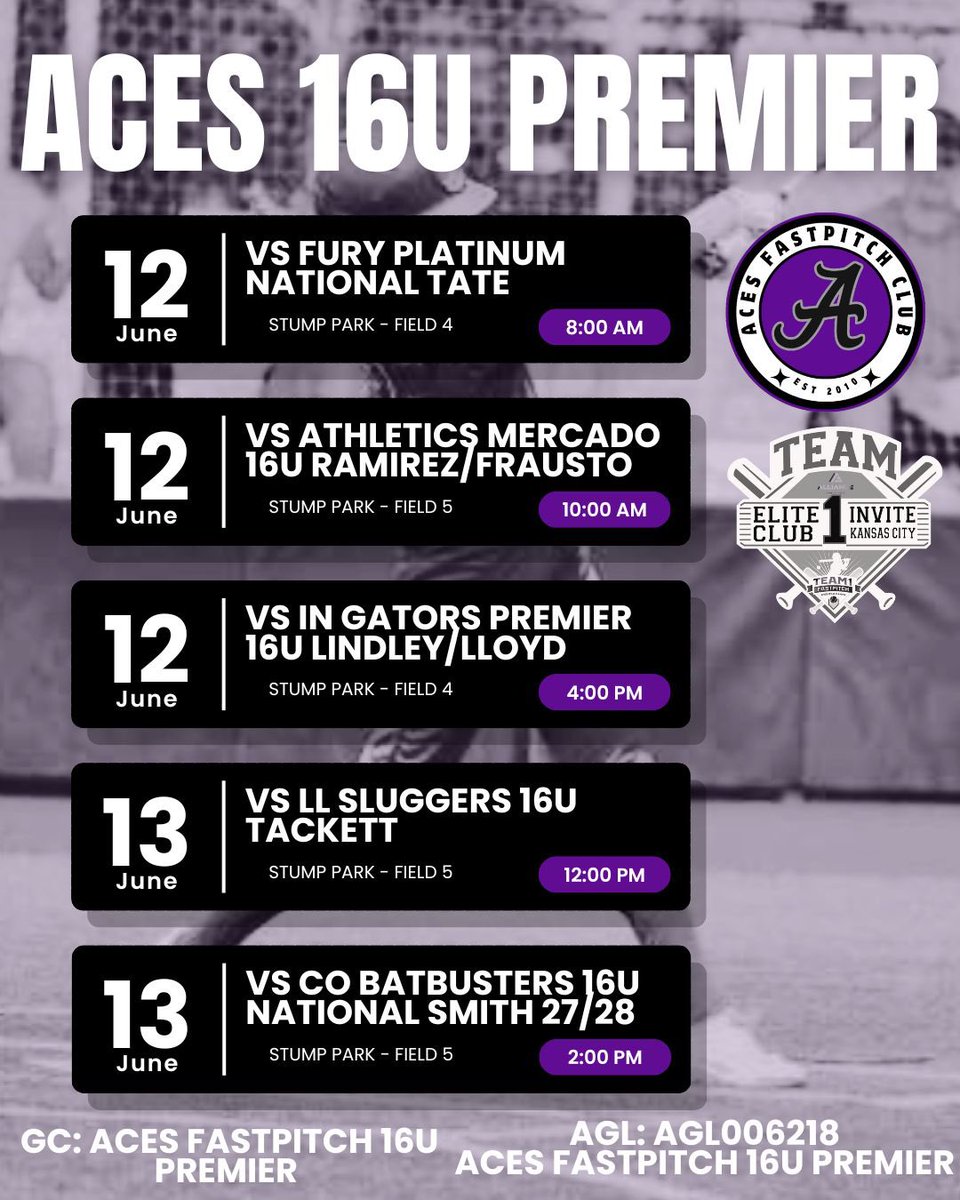 Kira Stroh (@kirastroh) on Twitter photo After a strong week of practice, we’re ready to take the field and keep building. Big weekend ahead.
<a href="/Aces_SoftballKC/">Aces Softball</a>
<a href="/STayTaylor18/">Taylor Taylor</a>
<a href="/Team1_fastpitch/">Team 1 Fastpitch</a> After a strong week of practice, we’re ready to take the field and keep building. Big weekend ahead.
<a href="/Aces_SoftballKC/">Aces Softball</a>
<a href="/STayTaylor18/">Taylor Taylor</a>
<a href="/Team1_fastpitch/">Team 1 Fastpitch</a>