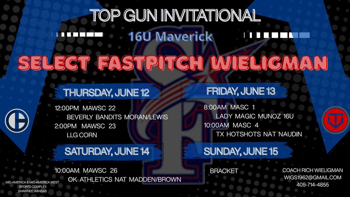 Kaylin Wiehe (@kaylinwiehe2027) on Twitter photo Thanks for a great camp today <a href="/DDSBandEvents/">Diamond Direction</a>! I enjoyed meeting coaches, learning about the programs and working with players from new areas! Come check out our team this weekend - schedule below. <a href="/TopGunEvents/">Top Gun Events</a>.
<a href="/SF_Wigs_Orf/">Select Fastpitch 15U Wig/Orf</a> <a href="/tbunge24/">Tracy Bunge</a>
<a href="/KUSoftball/">Kansas Softball</a> <a href="/FSU_Softball/">Florida State Softball ๐ฅ</a> <a href="/TheCoachWigs/">Rich Wieligman</a> Thanks for a great camp today <a href="/DDSBandEvents/">Diamond Direction</a>! I enjoyed meeting coaches, learning about the programs and working with players from new areas! Come check out our team this weekend - schedule below. <a href="/TopGunEvents/">Top Gun Events</a>.
<a href="/SF_Wigs_Orf/">Select Fastpitch 15U Wig/Orf</a> <a href="/tbunge24/">Tracy Bunge</a>
<a href="/KUSoftball/">Kansas Softball</a> <a href="/FSU_Softball/">Florida State Softball ๐ฅ</a> <a href="/TheCoachWigs/">Rich Wieligman</a>