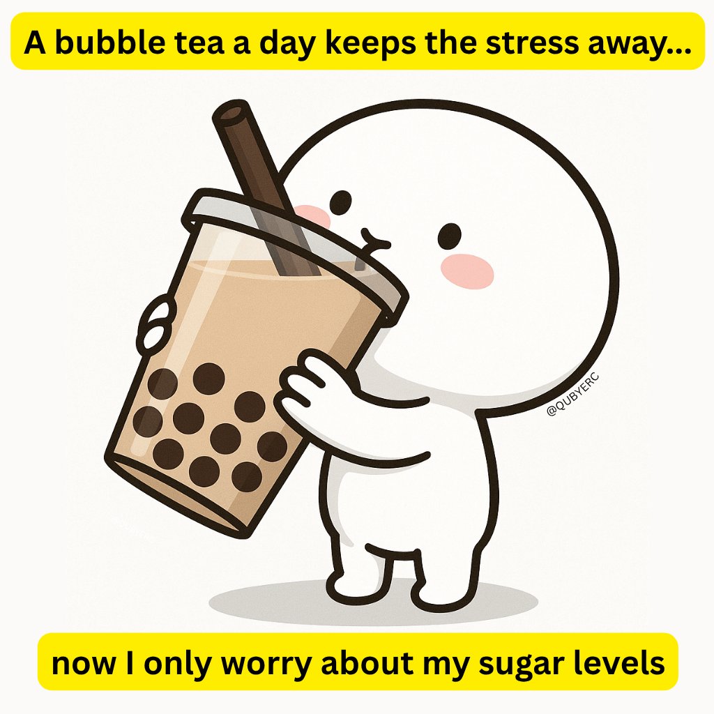 QUBYERC's tweet photo. A bubble tea a day keeps the stress awayโฆ until I check $QUBY
@QUBYERC
#QUBY #BobaFix #CryptoStruggle #memecoin https://t.co/qoa6QGpDAX