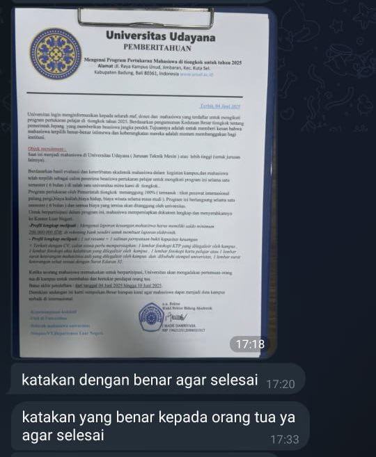 02Alyca77884's tweet image. ‼️PENIPUAN ONLINE ATAS NAMA KEPOLISIAN‼️
temen temen plis bantu aku, akunku kecil tolong ramein😭😭😭
@PoldaBali @DivHumas_Polri @UdayanaUniv @BEM_Udayana @CCICPolri